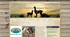 Desktop Screenshot of highcountryalpacaranch.com